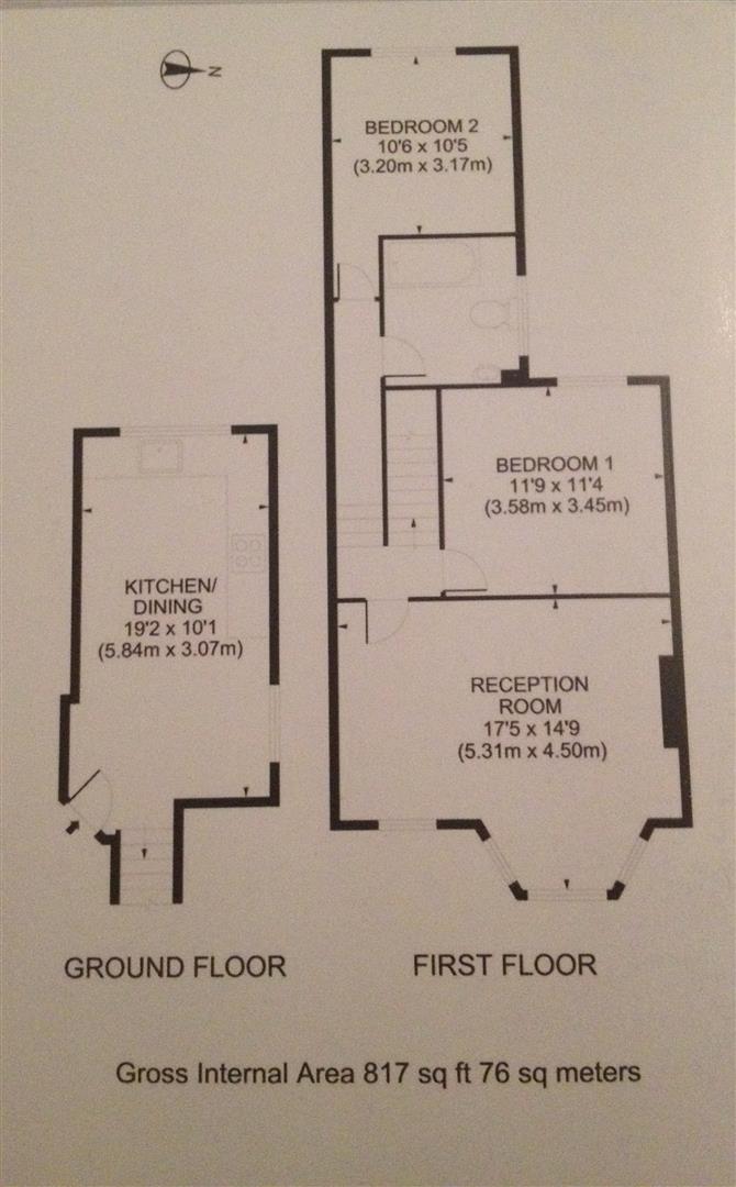 2 bedroom Flat for rent in N8